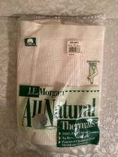JE Morgan All Natural Cotton Thermals Ankle Length Drawers XL New In Pkg