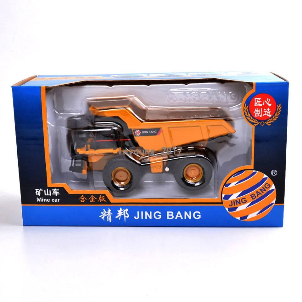 1/80 Dump Truck Construction Vehicle Model Diecast Metal Toys for Boys Yellow - Image 2 of 4