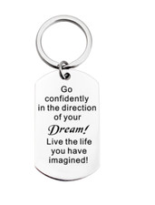 Graduation Gift Keychain for Her Him 2021 Graduate Student Inspirational KeyRing