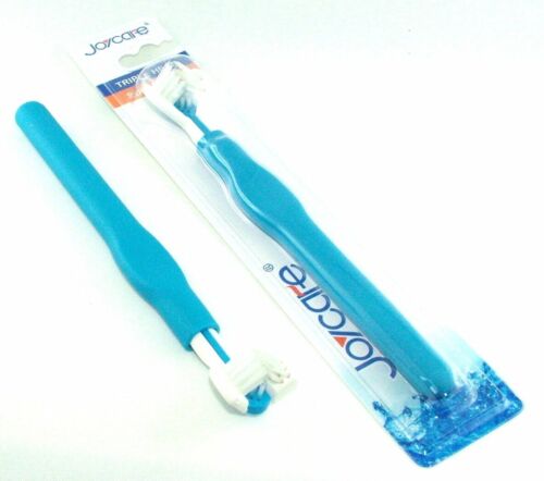 Dental Zahnarzt 3-Kopf-Zahnbürste 3 Kopf Zahnbürste Zahnpflege Zähneputzen - Bild 1 von 2