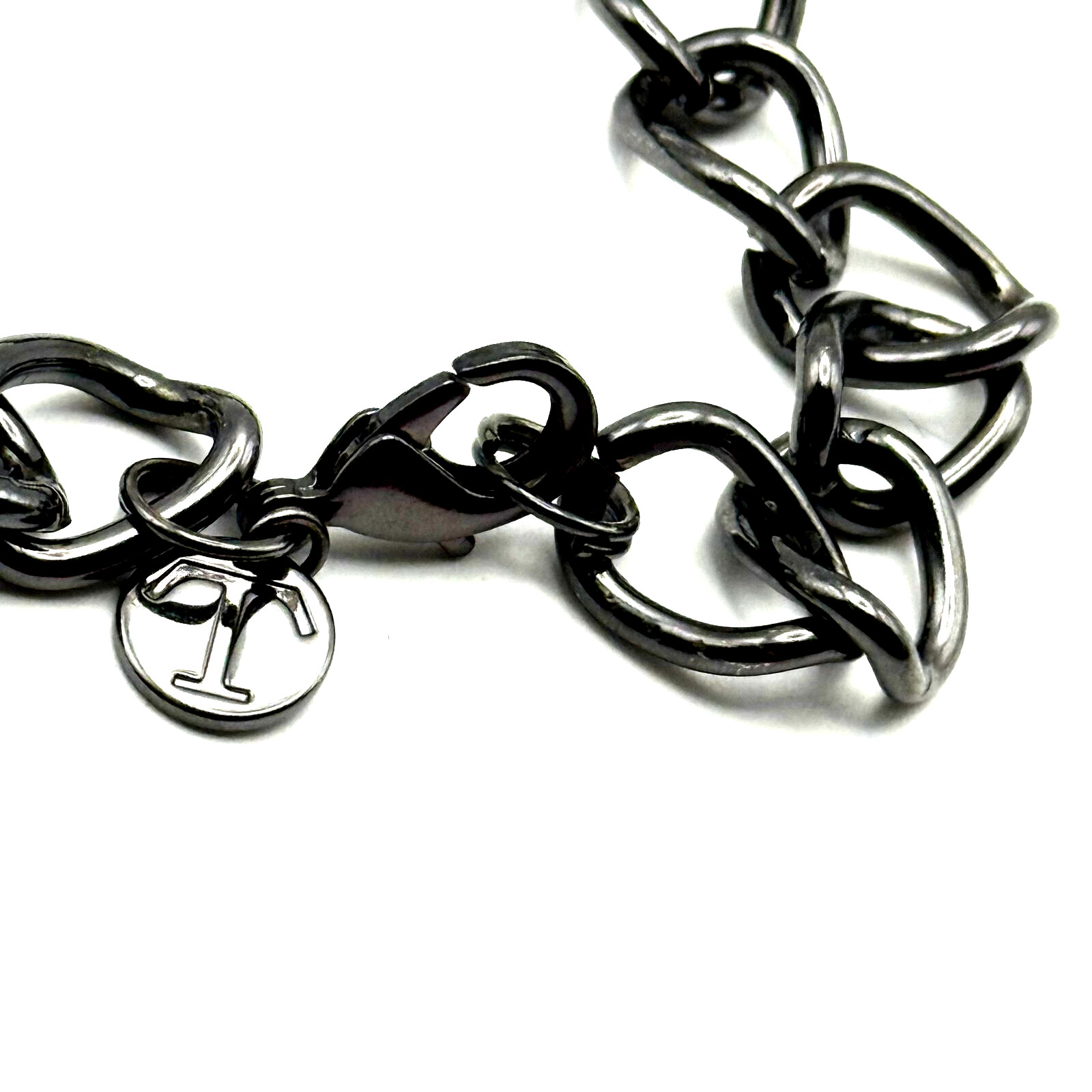 Talbots Multi Chain Multi Strand Beaded Gunmetal … - image 5