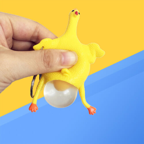 Hilarious Gift: Chicken -Laying Keychain for Funny Moments - Picture 1 of 11