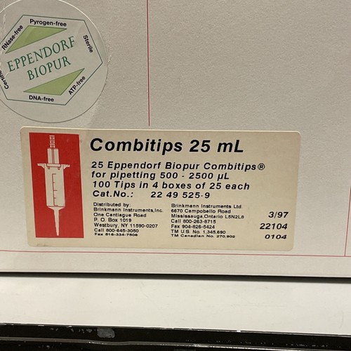 Eppendorf Combitips 25 ml Pipette Tips - Qty: 25 PCS - NOS - Picture 3 of 10