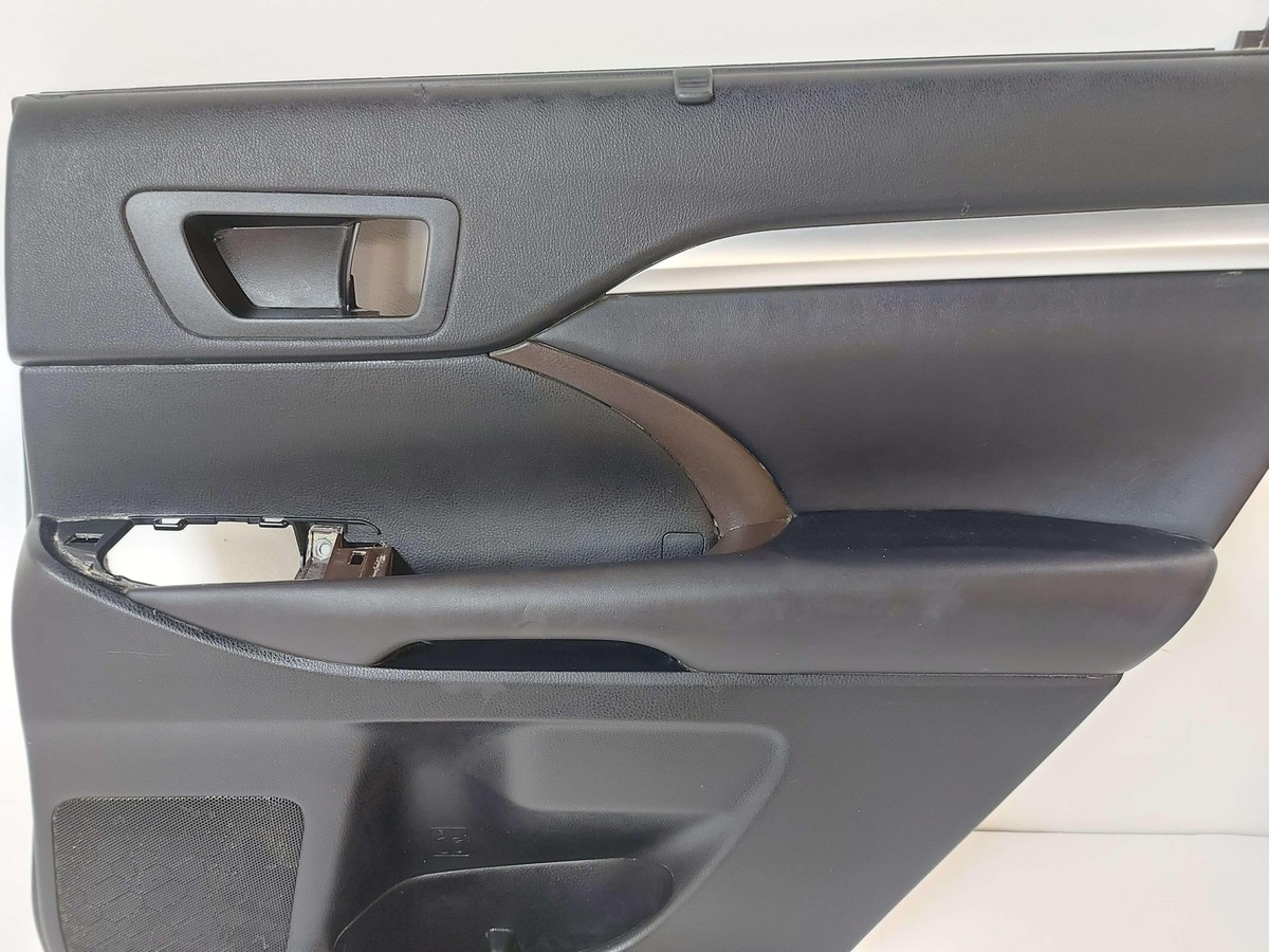 14-16 TOYOTA HIGHLANDER REAR RIGHT DOOR TRIM PANEL BLACK *NOTE | eBay