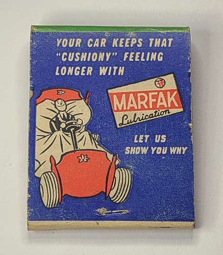 TEXACO GOODLAND KANSAS HEVNER & SCHROEDER SERVICE STATION FULL MATCHBOOK GAS OIL - Picture 3 of 4