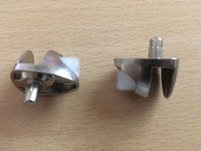 Shelf Support x4, Plug in, Clamp Design, for 4-6mm Glass Shelves, 284.04.601