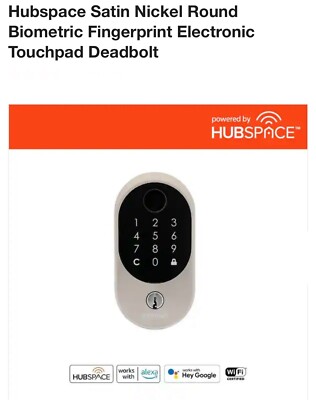 Defiant Smart Fingerprint Deadbolt in Satin Nickel 1009 561 265 - New