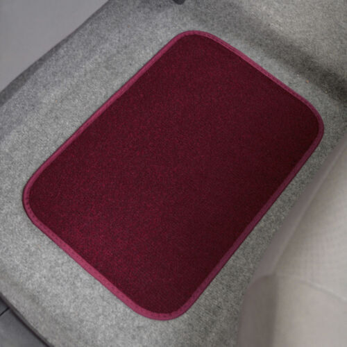 Dark Red Car Floor Mats Liner Pads Utility Mat Standard Fit 4pc Auto Interior - Picture 6 of 9