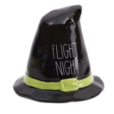 Rae Dunn "Flight Night" Halloween 7" Figure Ceramic Witch Hat New