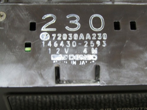 1989 1993 SUBARU LEGACY BF BC AC HEATER CLIMATE CONTROL RARE ITEM FACTORY OEM - Picture 10 of 12