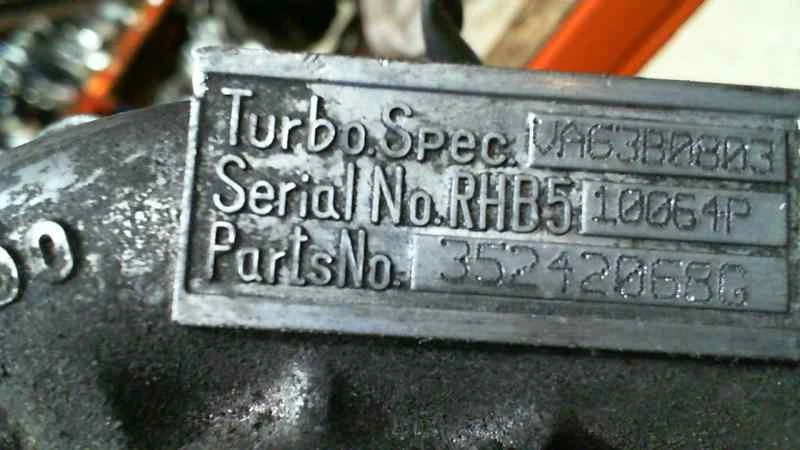 3524068G Turbocompresor para CHRYSLER VOYAGER GS 2.0 Family 2002 369921 - Imagen 3 de 4