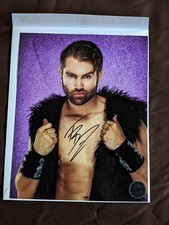 Pro Wrestling Crate Tyler Breeze Portrait Autographed 8x10 Photo WWE Top Loader