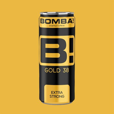 B! Bomba Energy Extra Strong Gold 38 0,25l - Inkl. Pfand