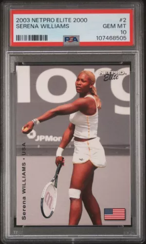 2003 Netpro Elite 2000 Tennis #2 Serena Williams RC Rookie PSA 10 GEM MINT