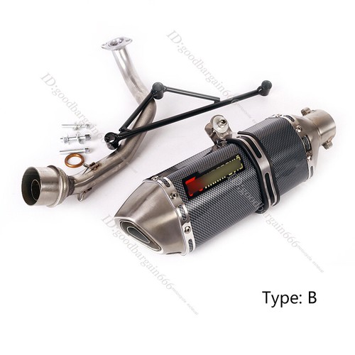 For Yamaha Gy6 150 125 Complete Exhaust System Header Link Pipe 51mm Muffler Tip - Picture 4 of 13