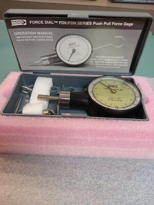 Wagner Force Dial FDK 80 Push Pull Force Gauge With Case FDK80