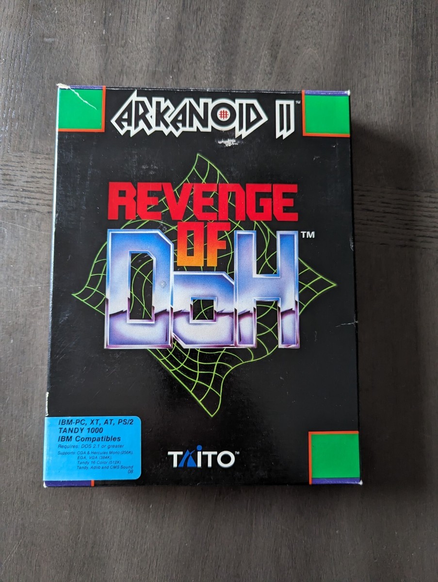 Taito ARKANOID II Revenge of Doh IBM-PC XT AT Tandy 1000 1989