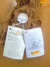 Steiff Teddy Bear Plush Soft Toy with Tags Retired B&auml;r 55 PB 1902 Small
