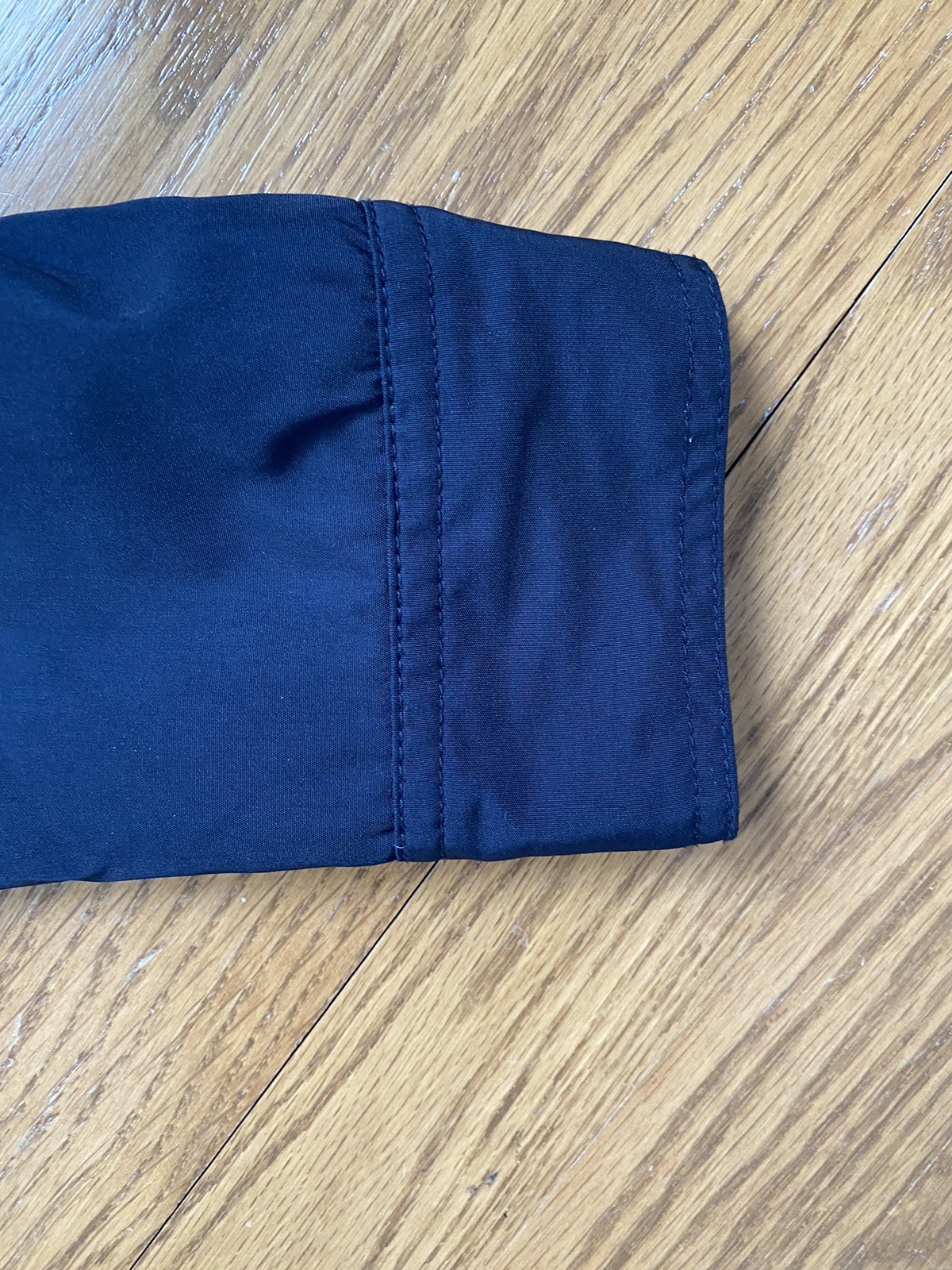 Ralph Lauren Polo Jacket Size M 10-12 Boys Tan Navy Blue Zip Up Hood Lined thumbnail 5