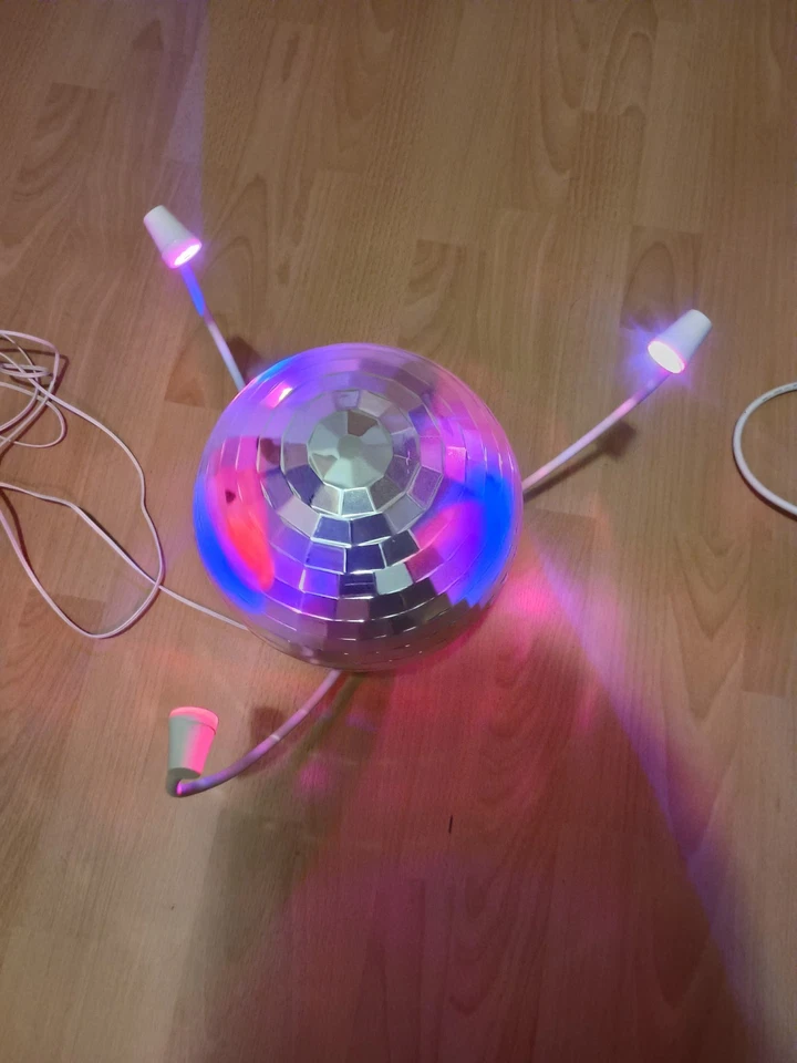 IKEA Discokugel LED "Dansa" - Partylicht + drehende Deckenleuchte - Bild 2 von 4