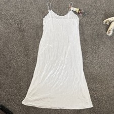 Vassarette VINTAGE NYLON SLIP size 38 32  /44. Spaghetti Straps 10-008 WHITE ICE
