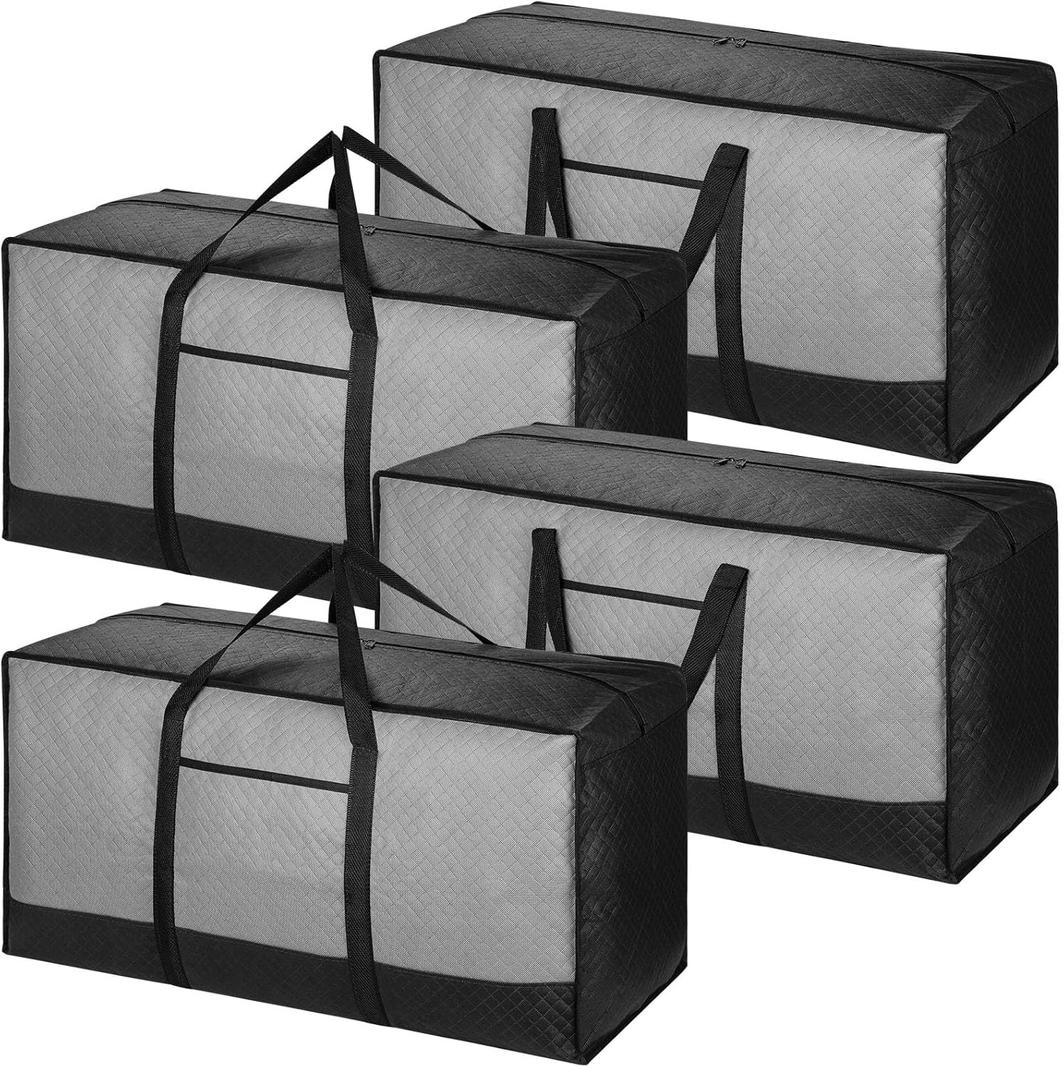 Confezione Da 4 Scatole Da 120L per Trasloco Grandi E Resistenti Con Coperchio,