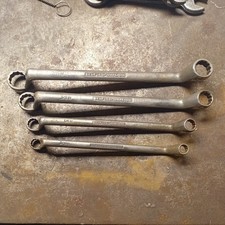 Vintage Bedford Vanadium Offset Box Wrenches / Ring spanner set  WHITWORTH