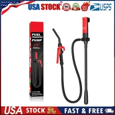 Electric Syphon Pump Battery Operated Petrol Oil Water Fuel Transfer 2.6 USA 66