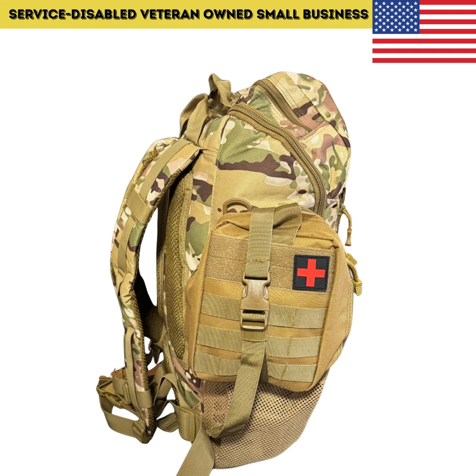 Bolsa Premium Multicam Combat Medic Aid - Stocked - Kit de trauma - Equipo sin caducar Foto 3 de 4