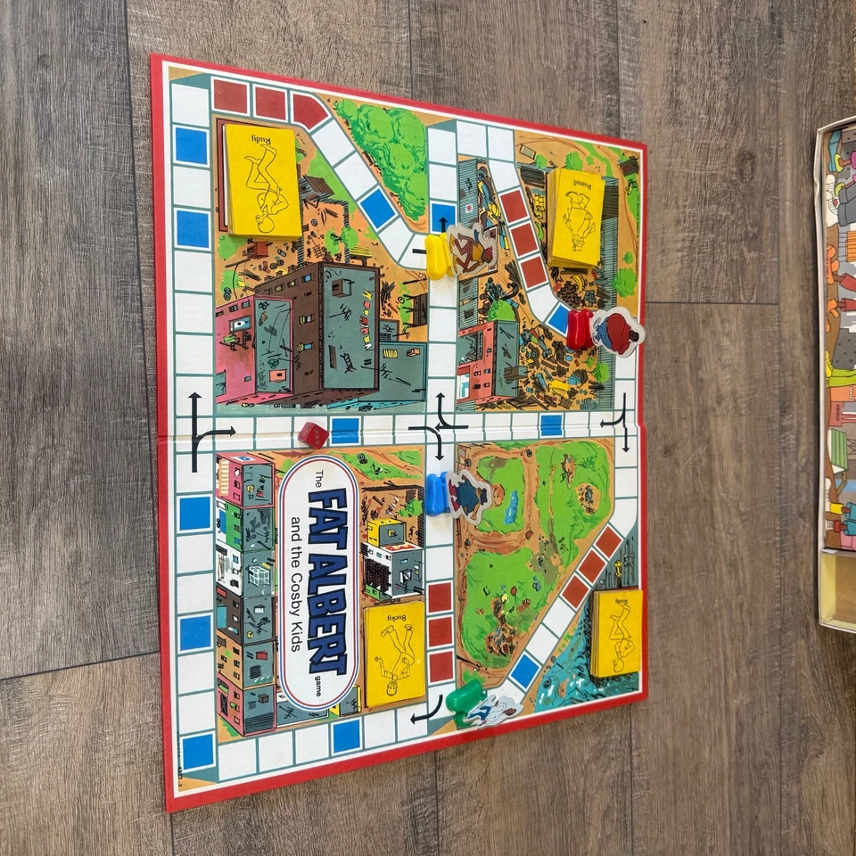 Juego de mesa Fat Albert and the Cosby Kids 1973 Milton Bradley completo vintage Foto 3 de 4