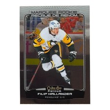 2022-23 O-Pee-Chee Platinum Base Marquee Rookie Filip Hallander #217 RC