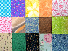 50 PCS ASSORTED 100 COTTON FABRIC SQUARES QUILTING 5"X 5" CHARM PACK