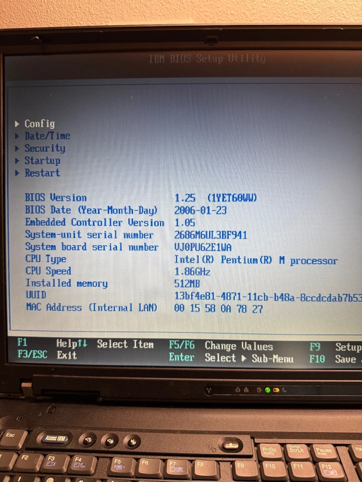 IBM thinkpad  T43  2686 - Image 2 of 4