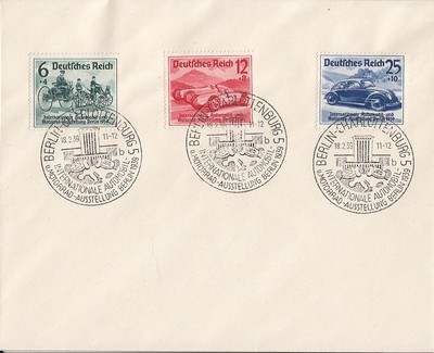DR Blancobrief Mif Minr.686/88 SST Berlin-Charlottenburg 18.2.39