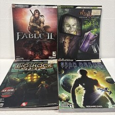Lot Of 4 Bradygames Signature Strategy Guides with Posters