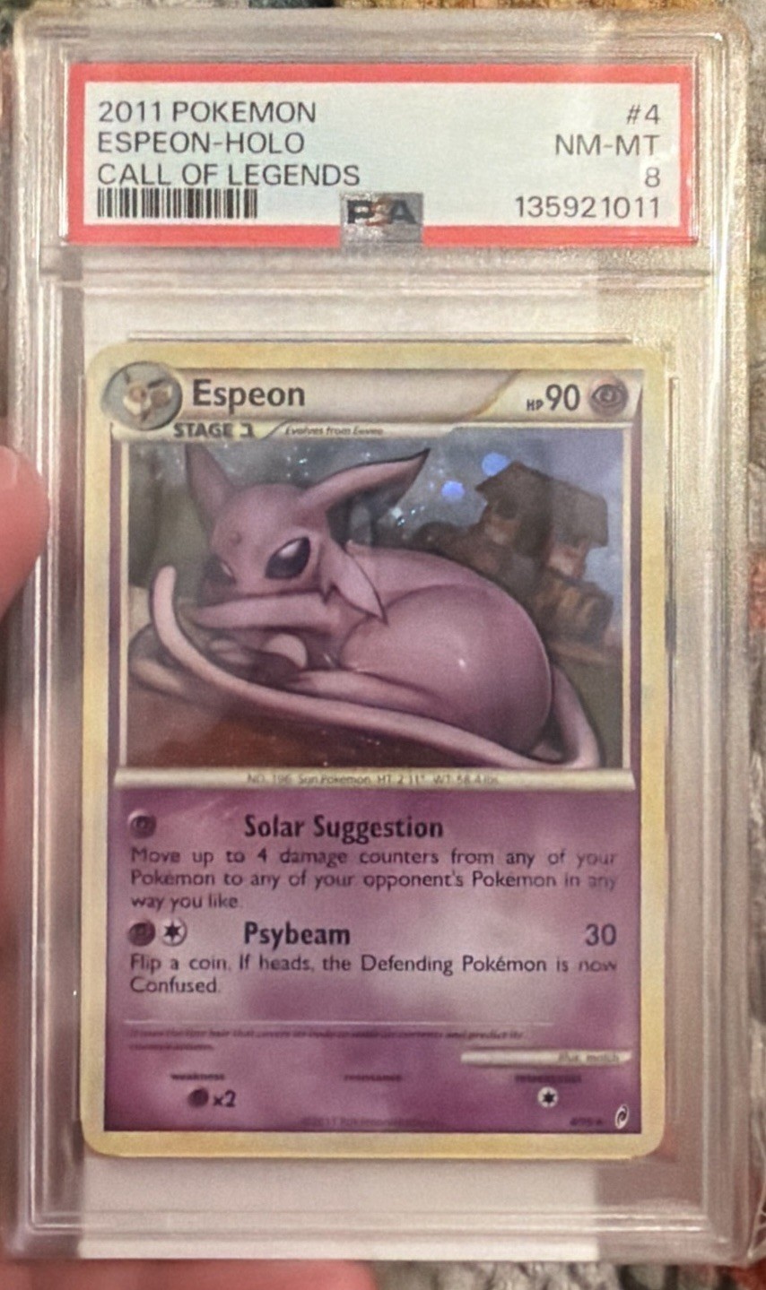 2011 Pokemon Call of Legends Espeon Holo #4 PSA 8 NM-MT 🔥 Hot Card