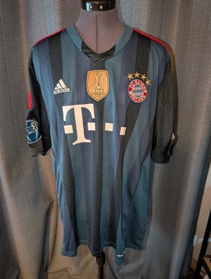 Authentic Adidas Bayern München Away Navy Football Shirt 2013 2014 Trikot XL
