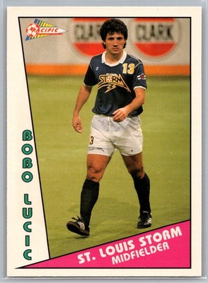 Bobo Lucic 1991-92 Pacific MSL Pro Soccer Hi Gloss St. Louis Storm 128