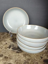 Set Of 5 Over & Back Options Gray Pasta Bowls 8.5"