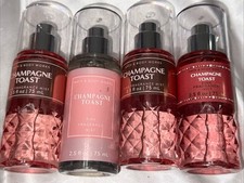 Bath  Body Works LOT 4 Travel Size Champagne Toast Mist Fragrance Spray 2.5 oz
