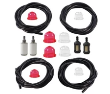 Petrol Fuel Line Hose with black 4 Sizes Common 2 Cycle Small Engine Weedeater