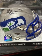 Brian Bosworth Seattle Seahawks Autographed Mini Speed Helmet Beckett COA