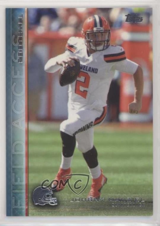 2015 Topps Field Access Blue Johnny Manziel #130 uk2