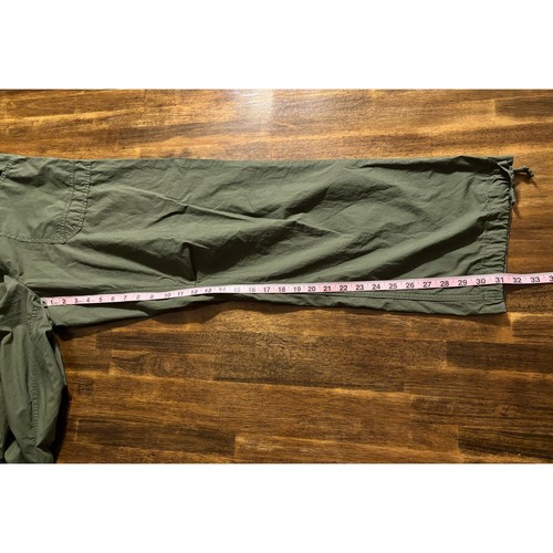 Aerie Women’s Medium Pants Cargo Wide Leg 100% Cotton Straight Baggy Relaxed Fit - Bild 11 von 12
