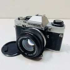 Olympus OM-10 35mm SLR Film Camera w/ Zuiko 50mm f/1.8 Lens