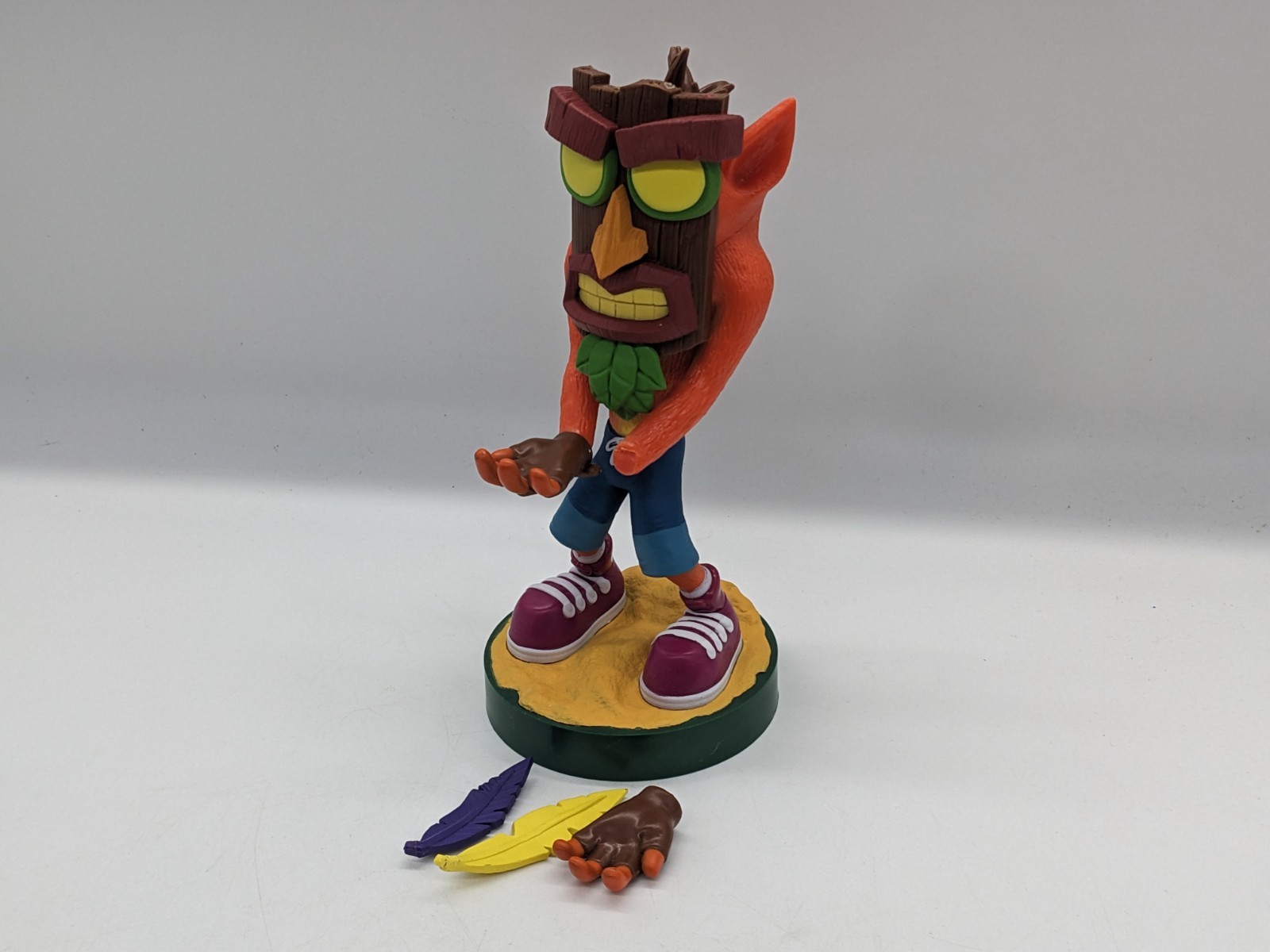 DAMAGED Cable Guys Aku Aku Crash Bandicoot controller phone holder stand READ