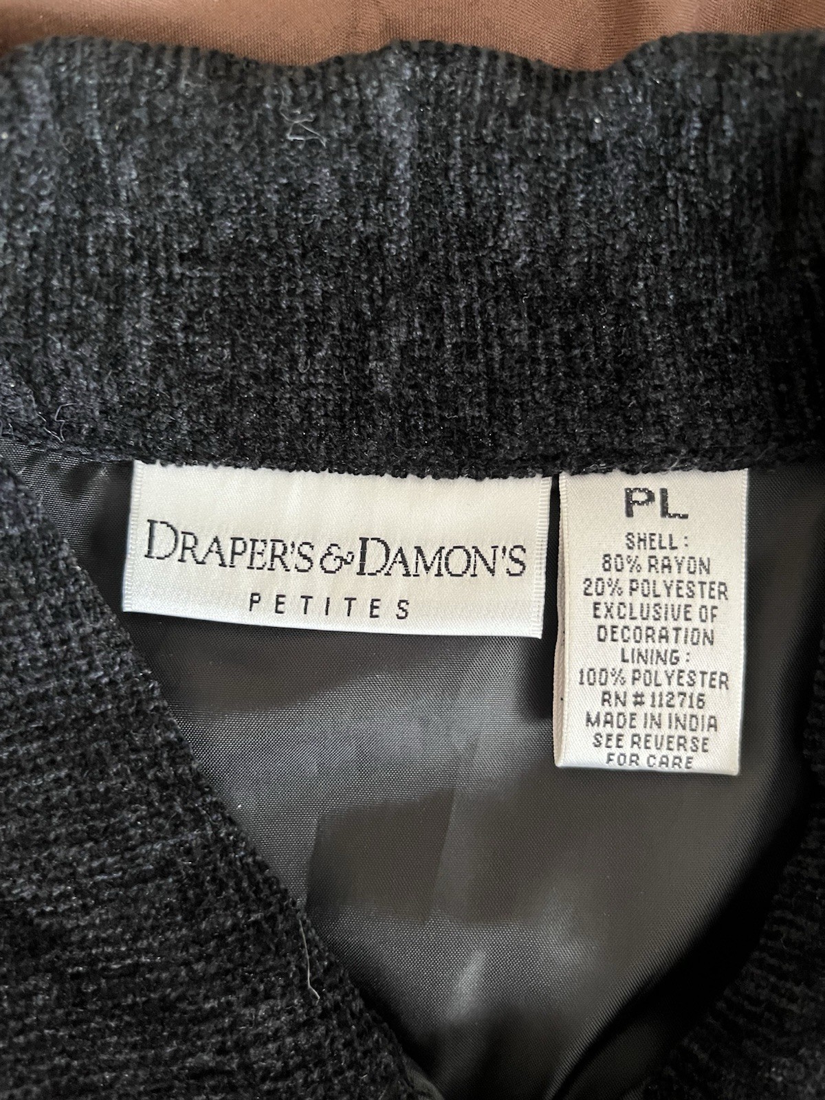 Drapers & Damon’s Petites Patchwork Jacket PL Emb… - image 7
