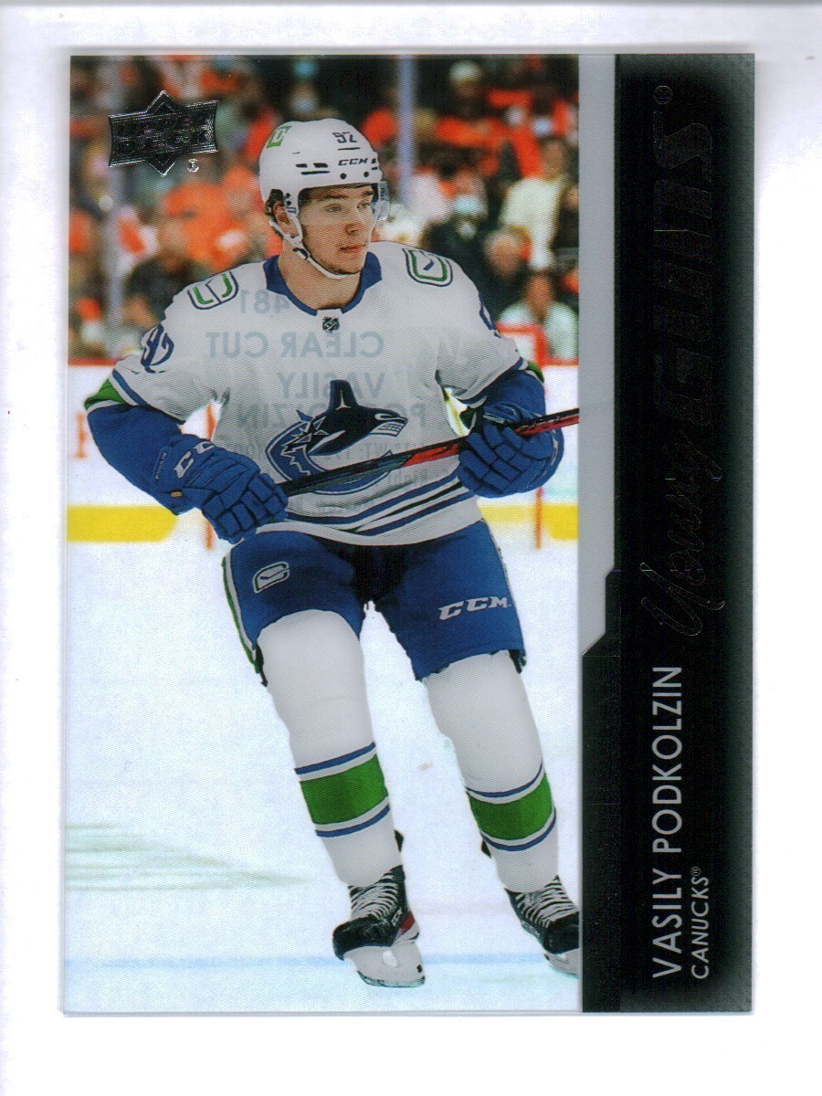 2021-22 Upper Deck Clear Cut Parallel #481 Vasily Podkolzin Young Guns (408843)