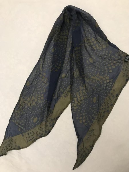 Women DKNY Scarf Khaki Silk One size