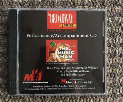 ''Music Man Junior Performance/Accompaniment CD'' for school-age productions